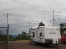 The 6 meter antenna was too close to the fire  tower